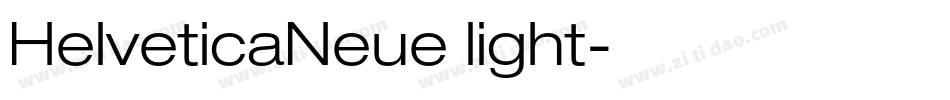 HelveticaNeue light字体转换